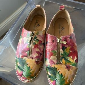Patricia Nash Pink Floral Espadrilles